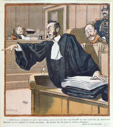 Ein Anwalt spricht die Jury an, 1900